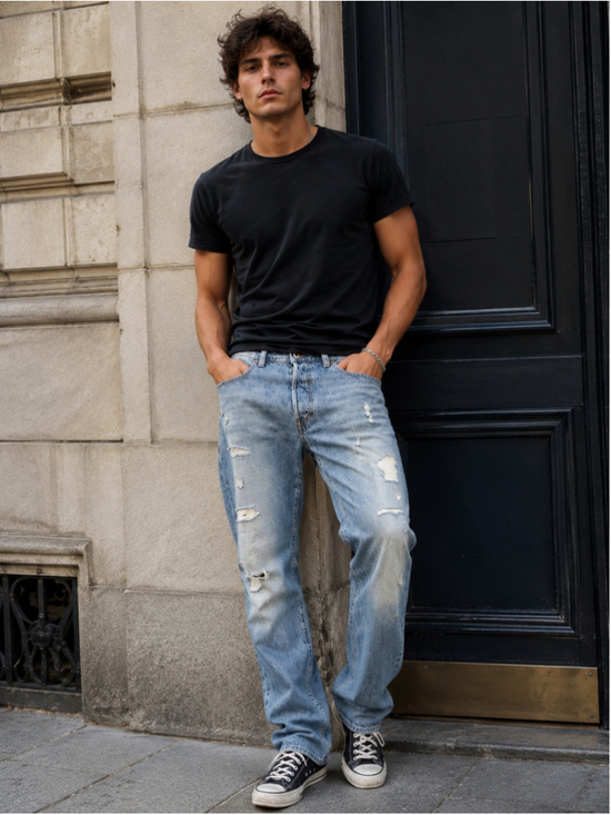 Diesel Other - Diesel Buster Jeans Men’s W36 L32 Distressed Slim Tapered Y2K Indie Sleaze Blue